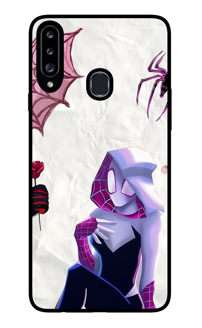 Gwen Verse Samsung A20s Glass Case Back Cover by Casekaro