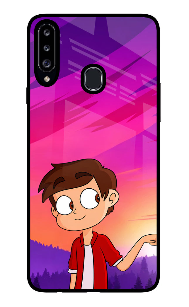 Marco Sunset Samsung A20s Glass Case Back Cover by Casekaro