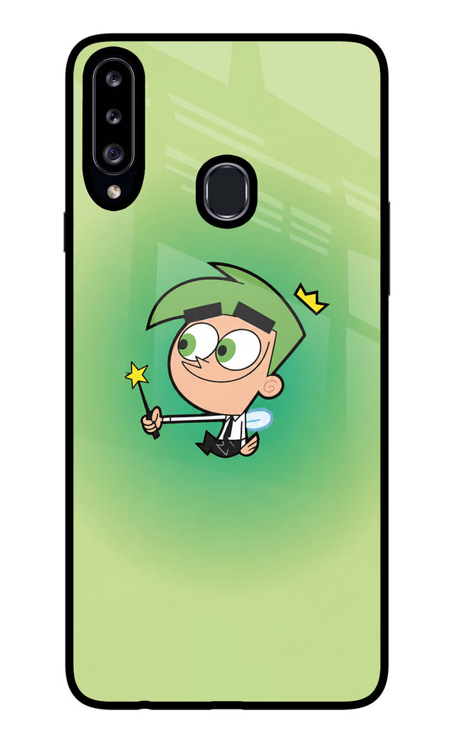 Cosmo Magic Samsung A20s Glass Case Back Cover by Casekaro