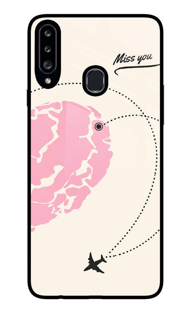Miss Orbit Samsung A20s Glass Case Back Cover by Casekaro