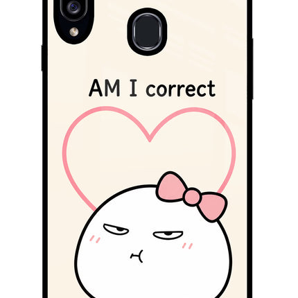 Always Right Samsung A20s Glass Case Back Cover by Casekaro
