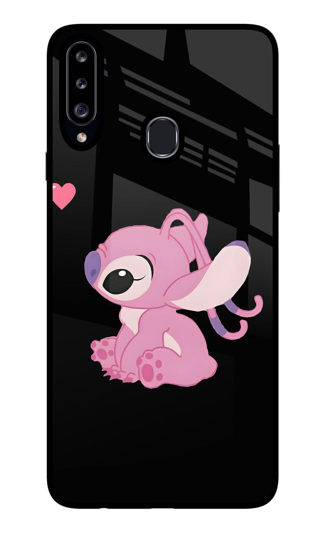 Angel Crush Samsung A20s Glass Case Back Cover by Casekaro