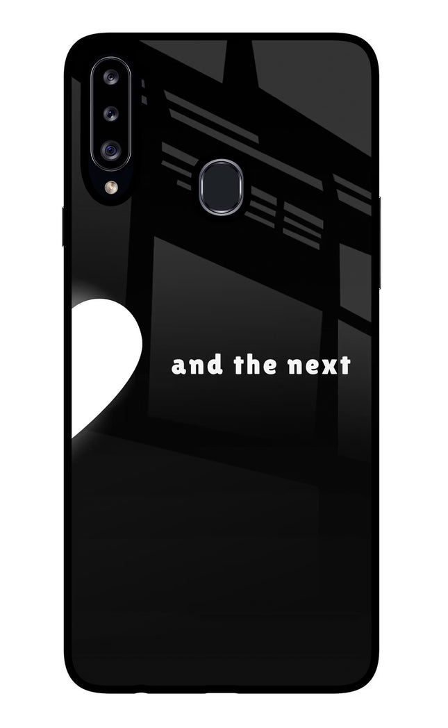 Next World Samsung A20s Glass Case Back Cover by Casekaro