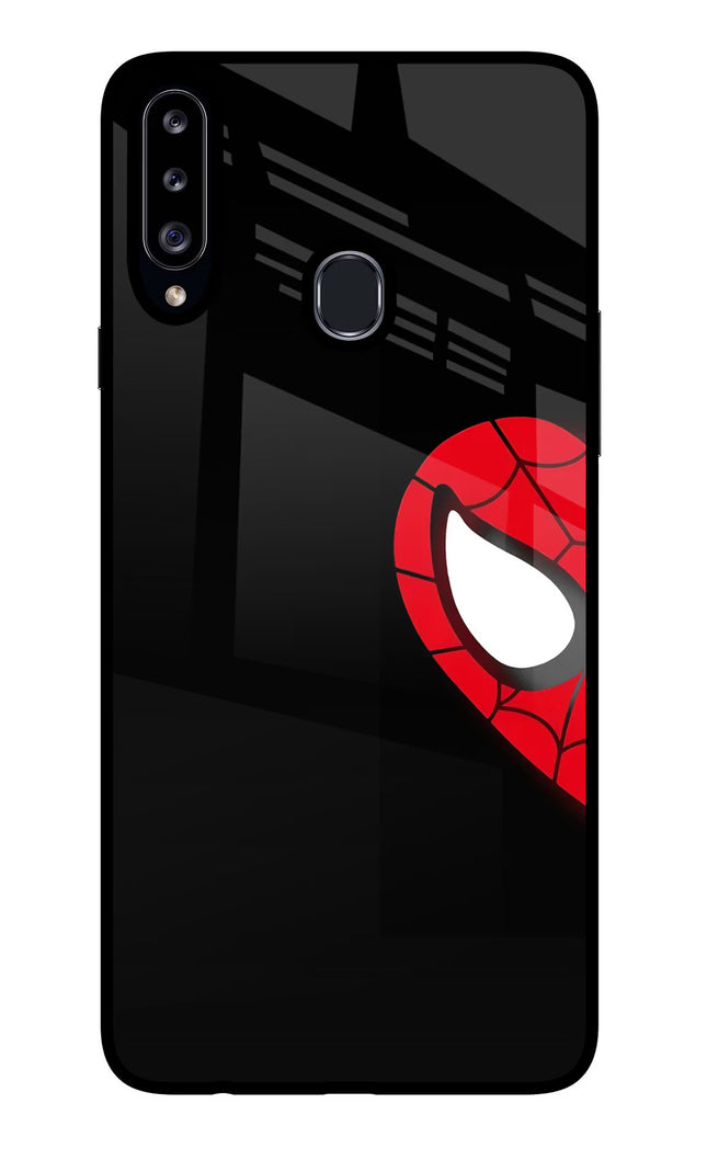 Peter Mask Samsung A20s Glass Case Back Cover by Casekaro