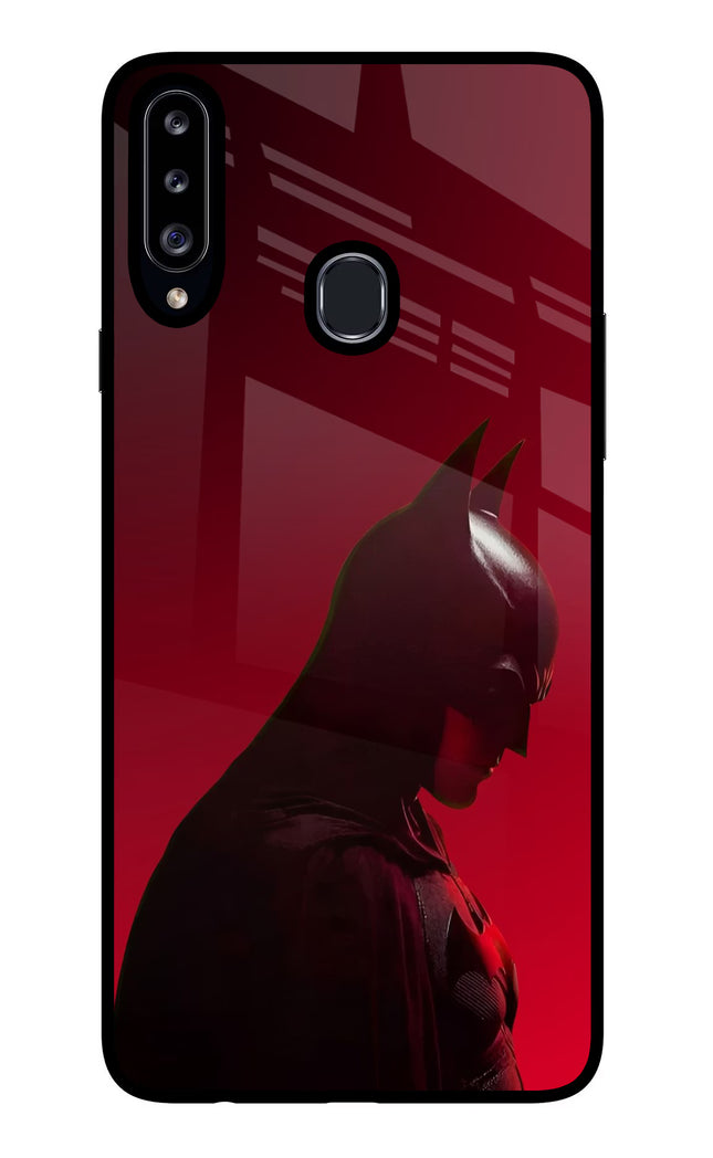 Dark Knight Samsung A20s Glass Case Back Cover by Casekaro