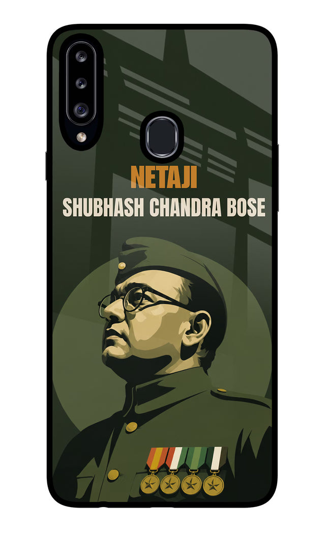 Netaji Legacy Samsung A20s Glass Case