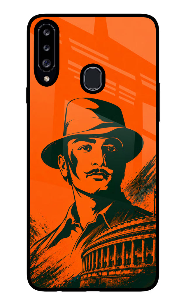 Bhagat Singh Legacy Samsung A20s Glass Case
