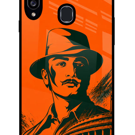 Bhagat Singh Legacy Samsung A20s Glass Case Back Cover by Casekaro