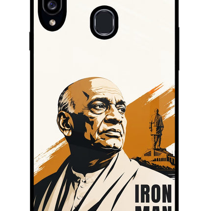 Sardar Patel Iron Will Samsung A20s Glass Case Back Cover by Casekaro