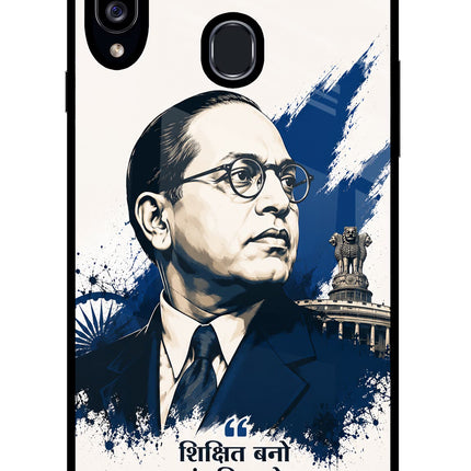Dr. Ambedkar Visionary Samsung A20s Glass Case Back Cover by Casekaro