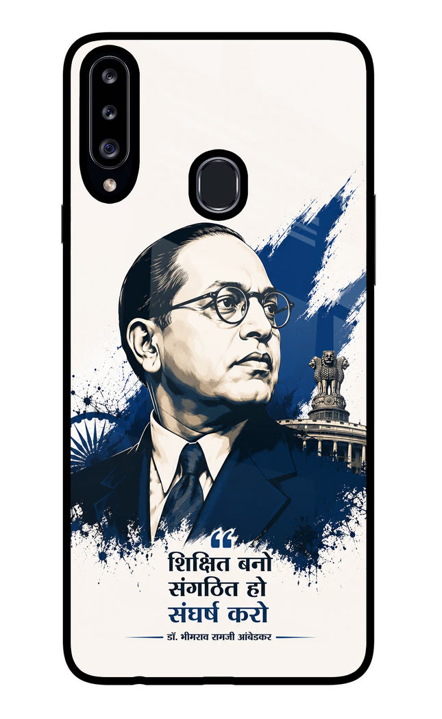 Bhagat Singh Trio Samsung A20s Glass Case