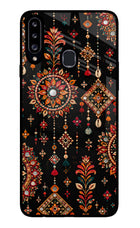 Boho Noir Samsung A20s Glass Case