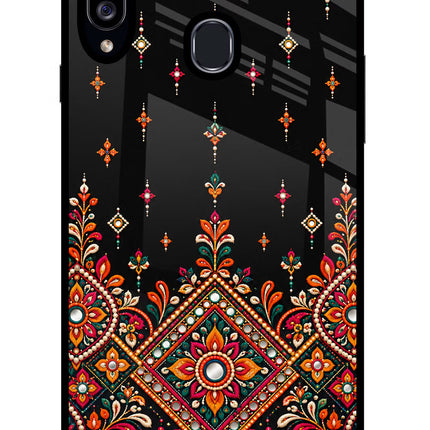 Noir Mehfil Samsung A20s Glass Case