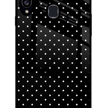 White Dots Samsung A20s Pop Case by Casekaro
