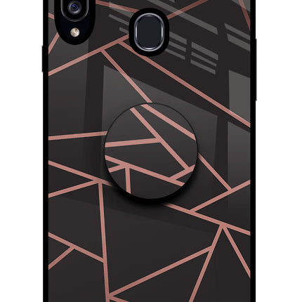Geometric Pattern Samsung A20s Pop Case by Casekaro