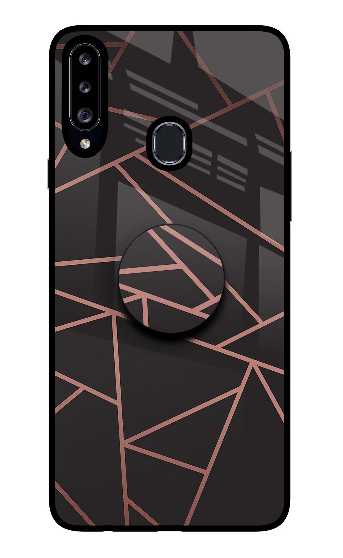 Geometric Pattern Samsung A20s Pop Case by Casekaro