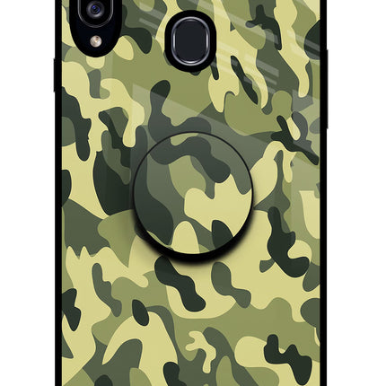 Camouflage Samsung A20s Pop Case by Casekaro