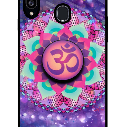 Om Purple Samsung A20s Pop Case by Casekaro