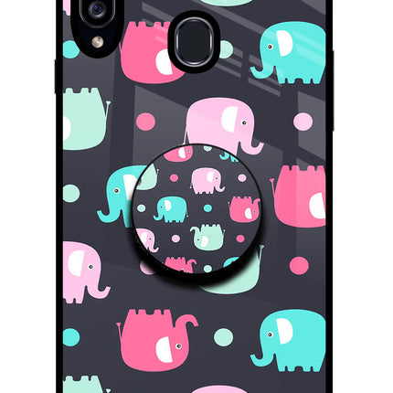 Baby Elephants Samsung A20s Pop Case by Casekaro