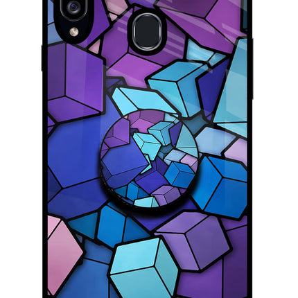 Cubic Abstract Samsung A20s Pop Case by Casekaro