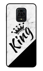 King Redmi Note 9 Pro/Pro Max Glass Case Back Cover by Casekaro