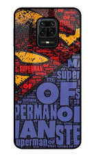 Superman Redmi Note 9 Pro/Pro Max Glass Case Back Cover by Casekaro