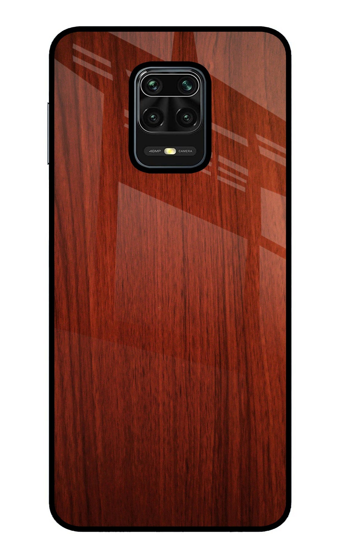 Wooden Plain Pattern Redmi Note 9 Pro/Pro Max Glass Case