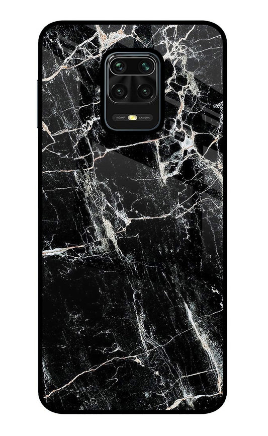 Black Marble Texture Redmi Note 9 Pro/Pro Max Glass Case