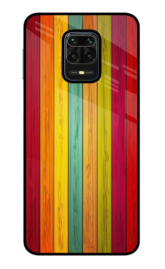 Multicolor Wooden Redmi Note 9 Pro/Pro Max Glass Case