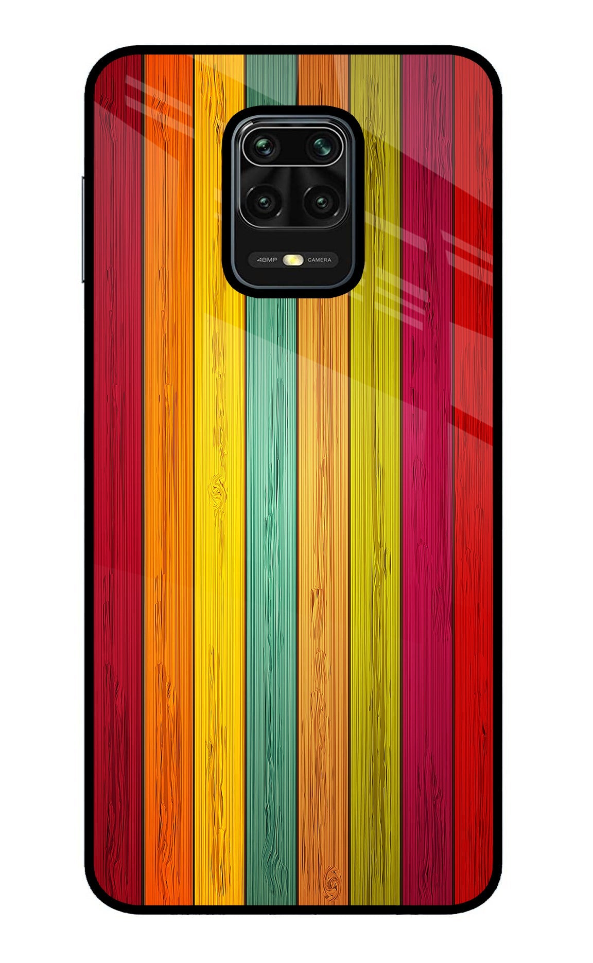 Multicolor Wooden Redmi Note 9 Pro/Pro Max Back Cover