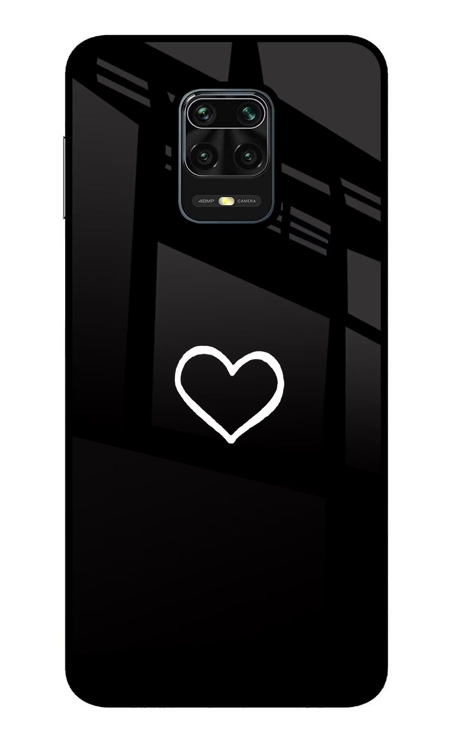 Heart Redmi Note 9 Pro/Pro Max Back Cover, Metal case