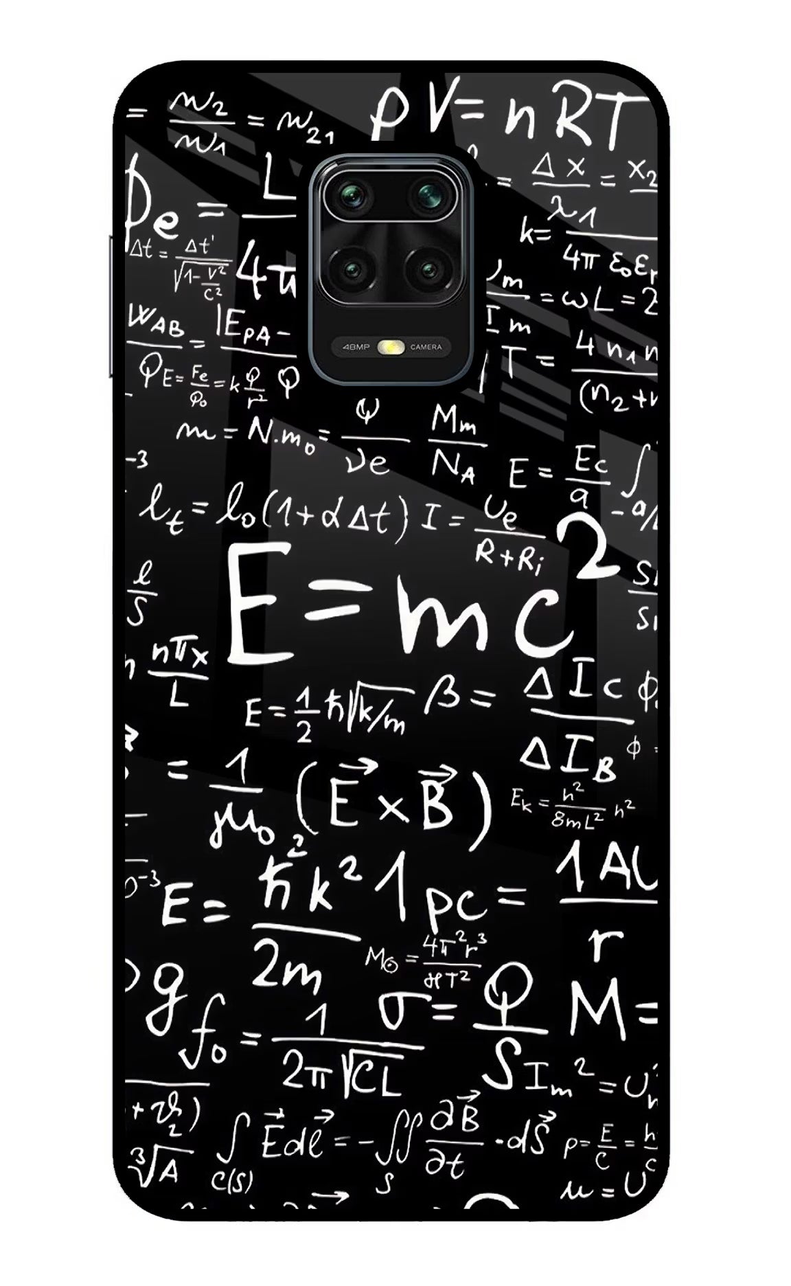 Physics Formula Redmi Note 9 Pro/Pro Max Glass Case Back Cover by Casekaro