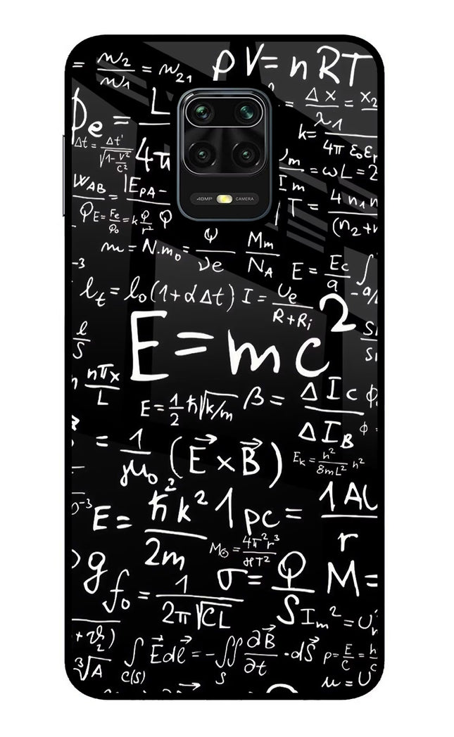 Physics Formula Redmi Note 9 Pro/Pro Max Glass Case