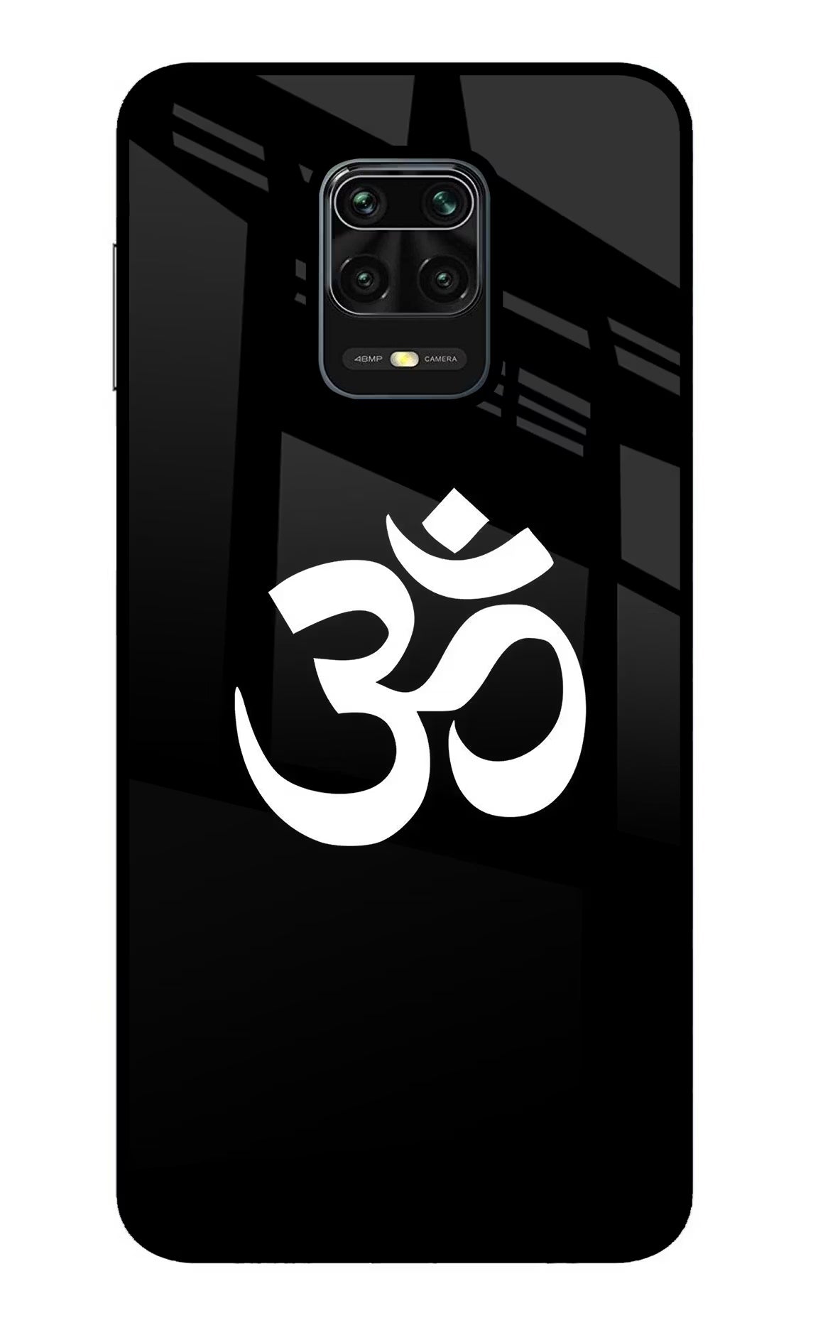 Om Redmi Note 9 Pro/Pro Max Glass Case Back Cover by Casekaro