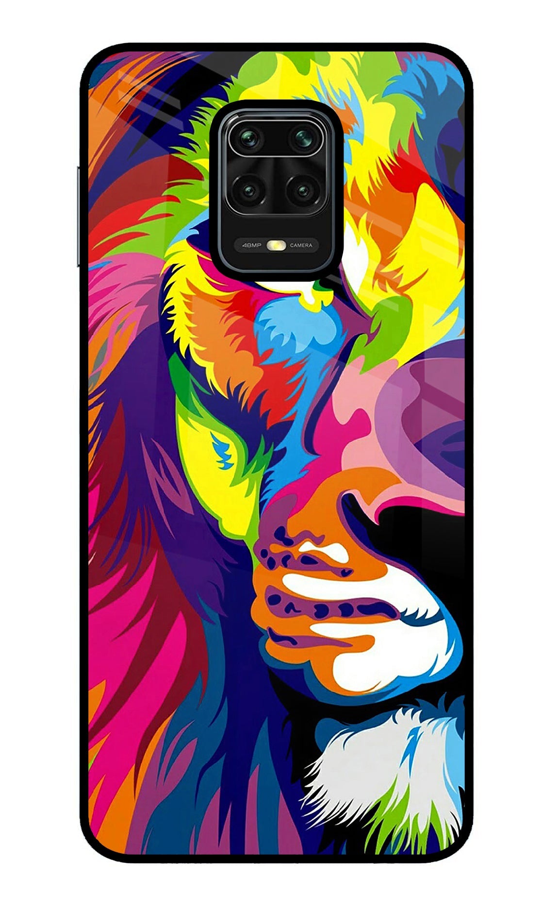 Lion Half Face Redmi Note 9 Pro/Pro Max Back Cover