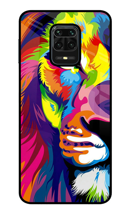 Lion Half Face Redmi Note 9 Pro/Pro Max Glass Case