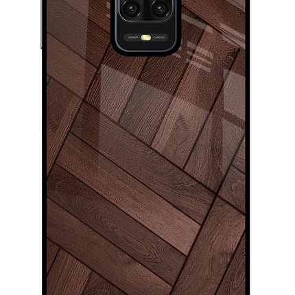 Wooden Texture Design Redmi Note 9 Pro/Pro Max Glass Case