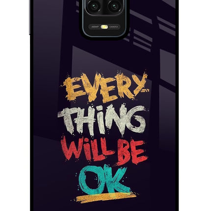 Everything Will Be Ok Redmi Note 9 Pro/Pro Max Glass Case