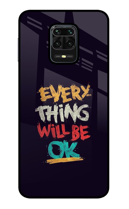 Everything Will Be Ok Redmi Note 9 Pro/Pro Max Glass Case