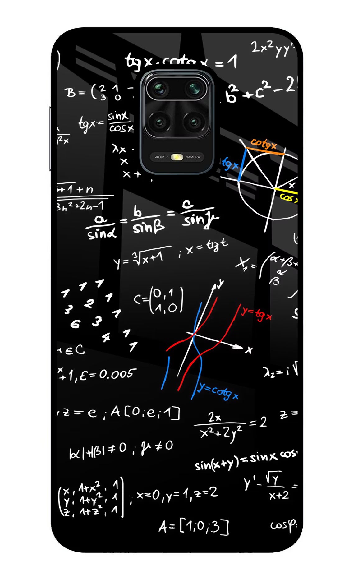 Mathematics Formula Redmi Note 9 Pro/Pro Max Glass Case