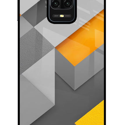 Abstract Redmi Note 9 Pro/Pro Max Glass Case Back Cover by Casekaro