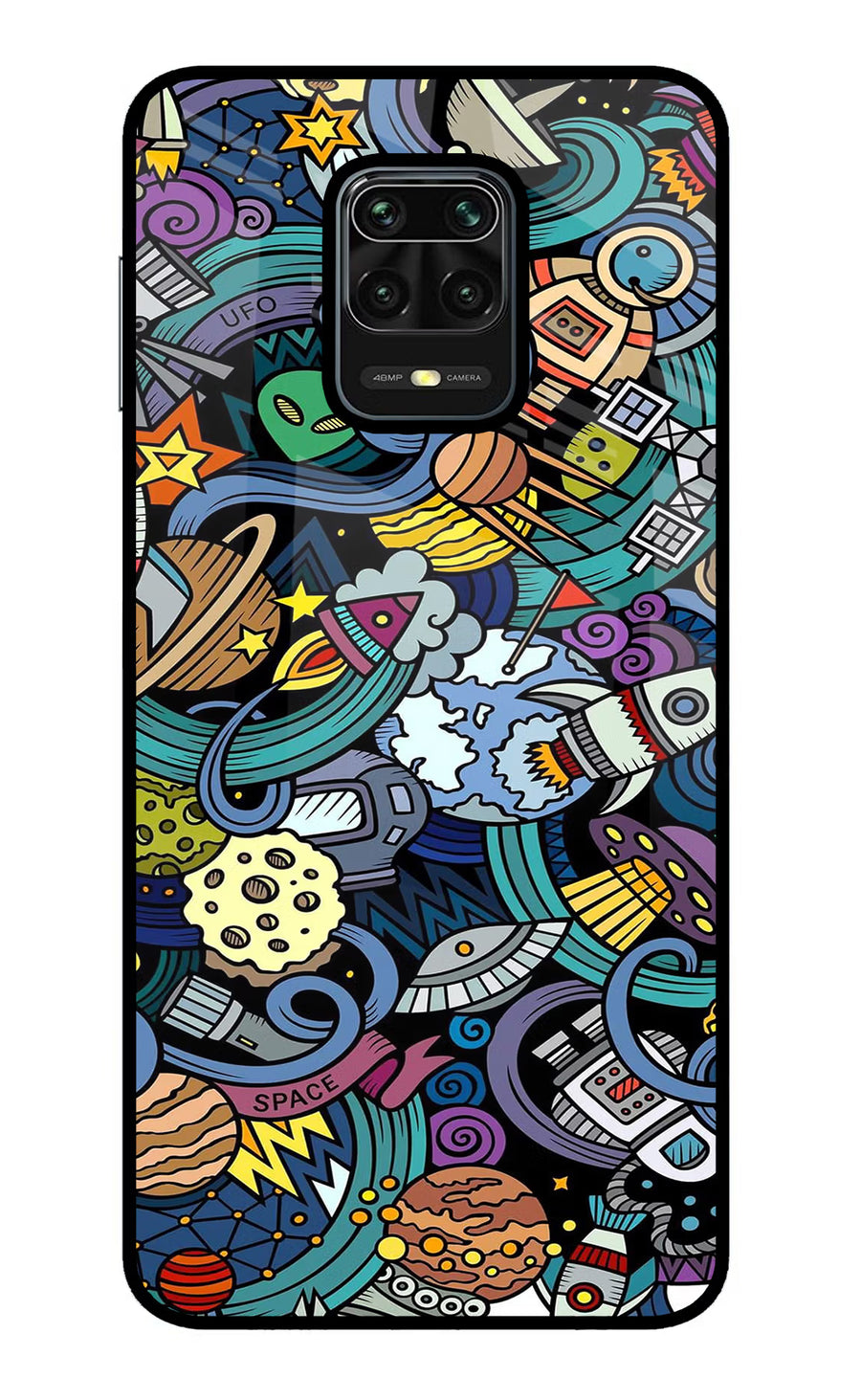 Space Abstract Redmi Note 9 Pro/Pro Max Back Cover, Metal case