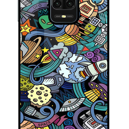 Space Abstract Redmi Note 9 Pro/Pro Max Glass Case