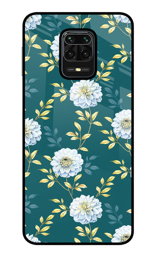 Flowers Redmi Note 9 Pro/Pro Max Glass Case