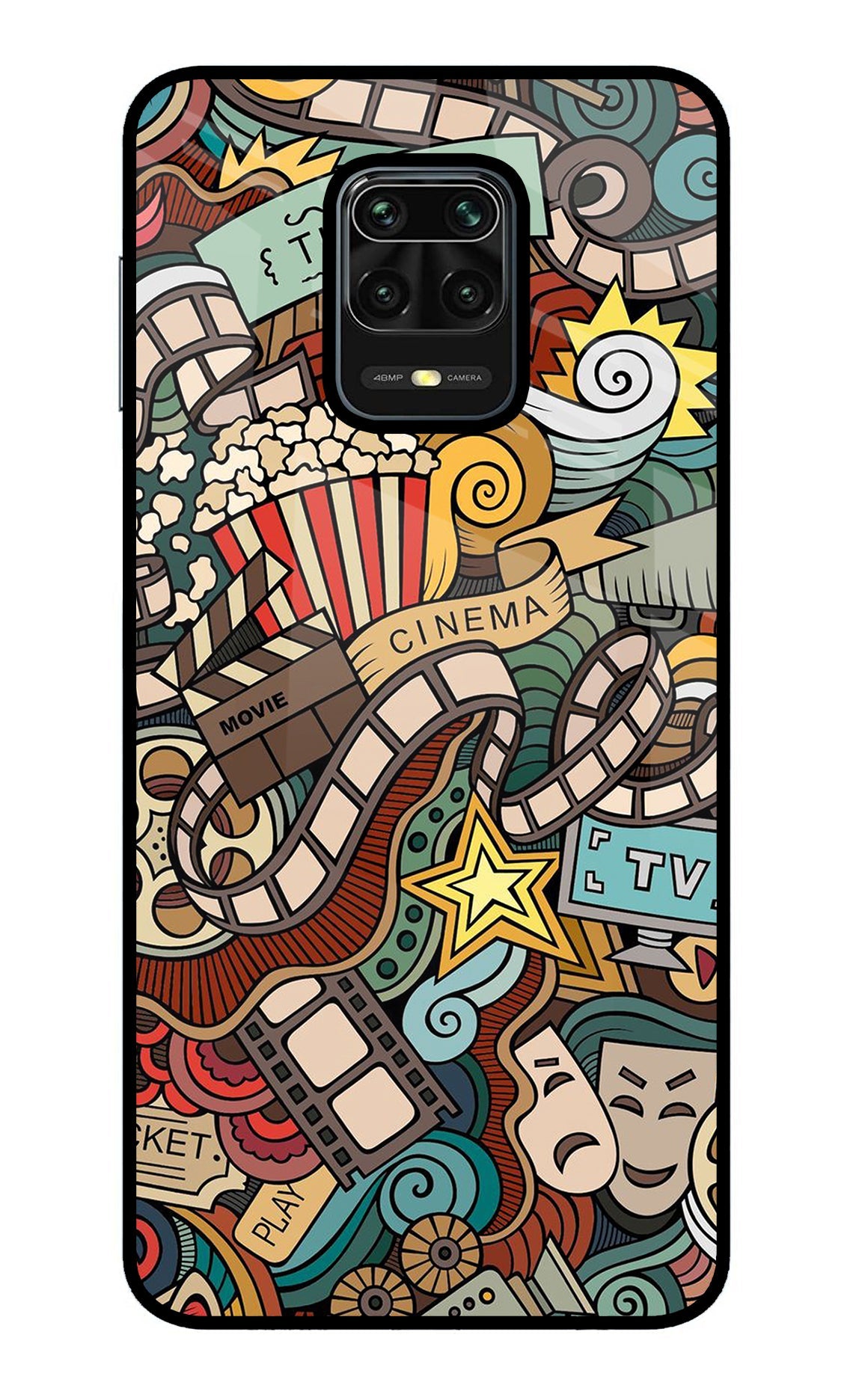 Cinema Abstract Redmi Note 9 Pro/Pro Max Glass Case