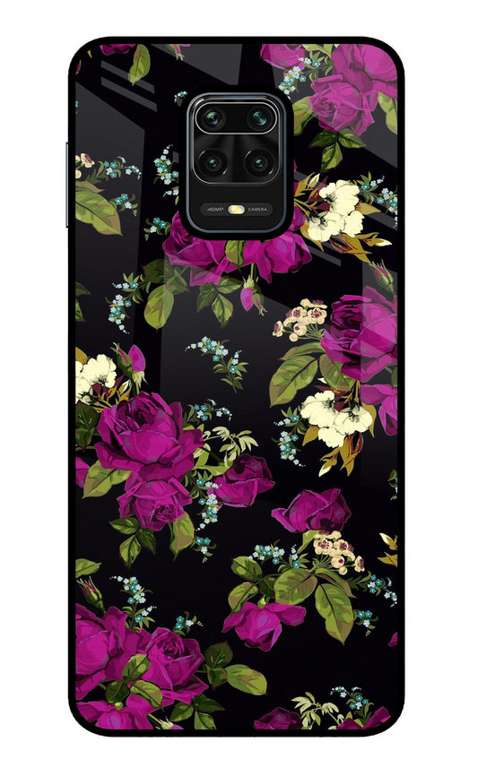 Flowers Redmi Note 9 Pro/Pro Max Glass Case