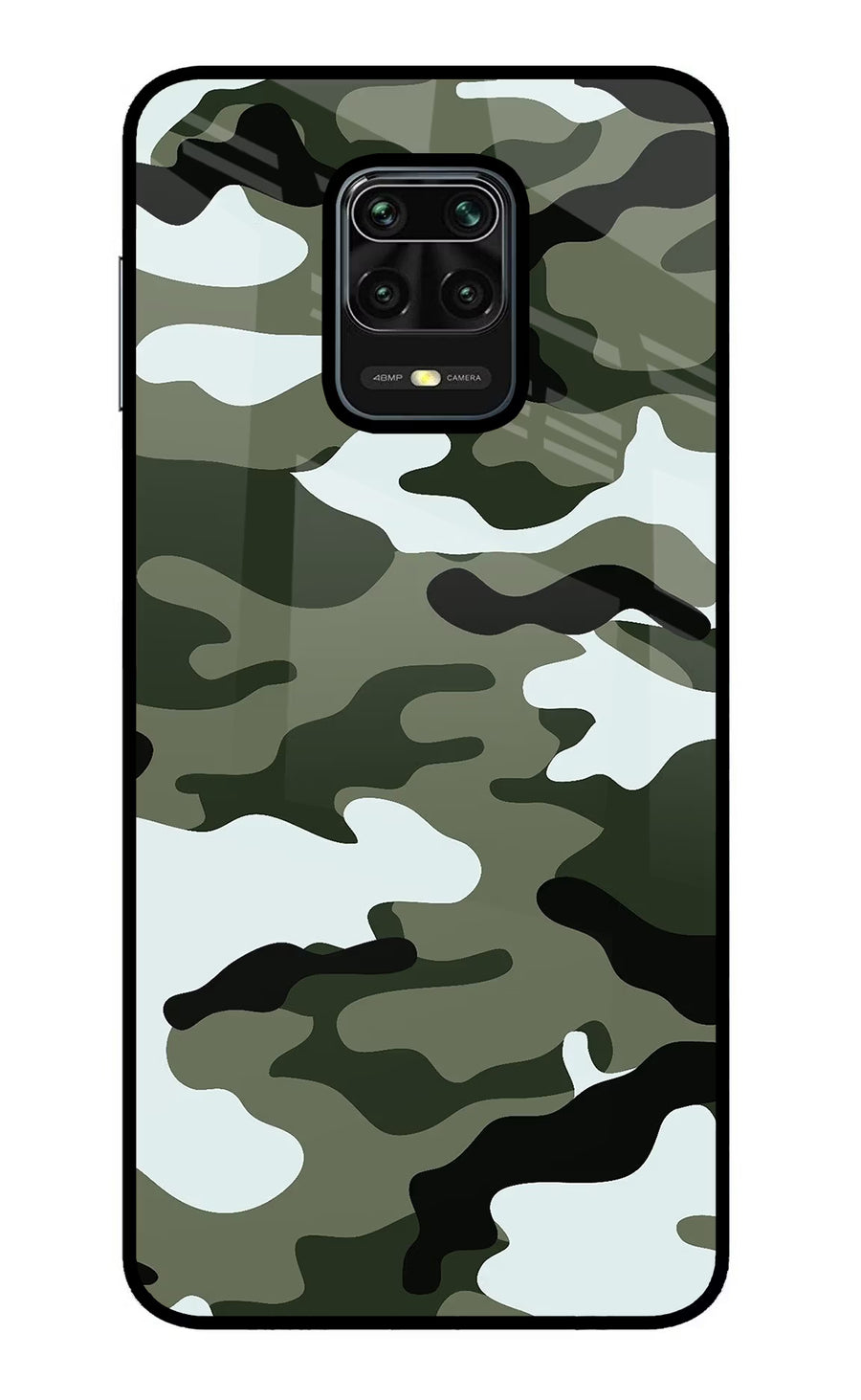 Camouflage Redmi Note 9 Pro/Pro Max Back Cover, Metal case