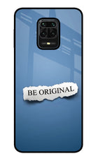Be Original Redmi Note 9 Pro/Pro Max Glass Case