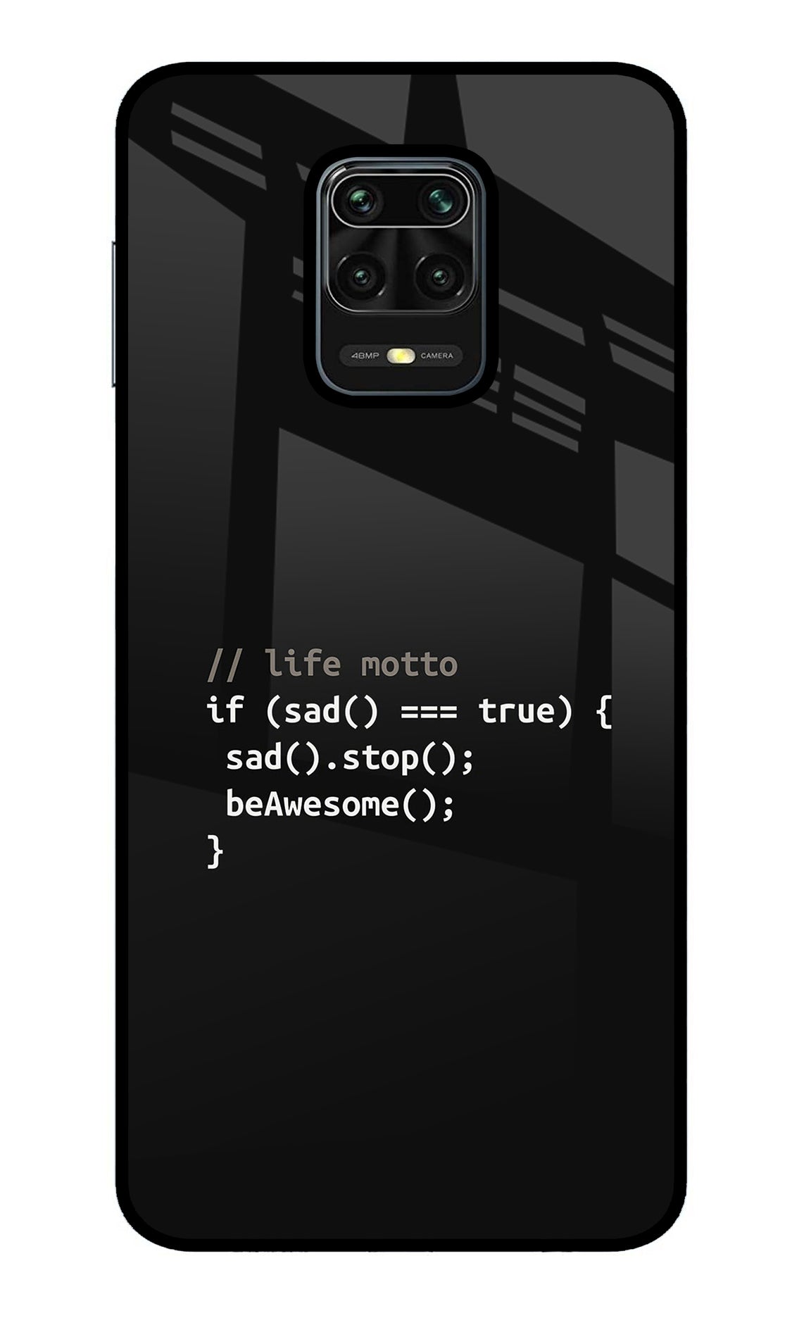Life Motto Code Redmi Note 9 Pro/Pro Max Glass Case