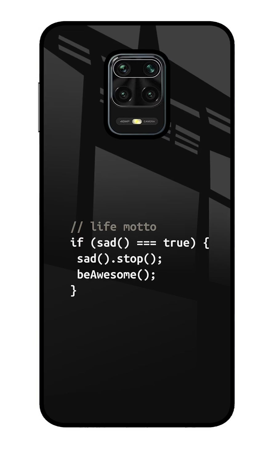 Life Motto Code Redmi Note 9 Pro/Pro Max Back Cover, Metal case